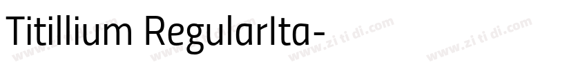Titillium RegularIta字体转换